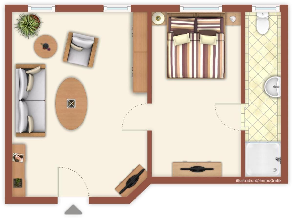 Doppelzimmer Zapfhahn, Direkt Am Alten Strom Rostock Exterior photo